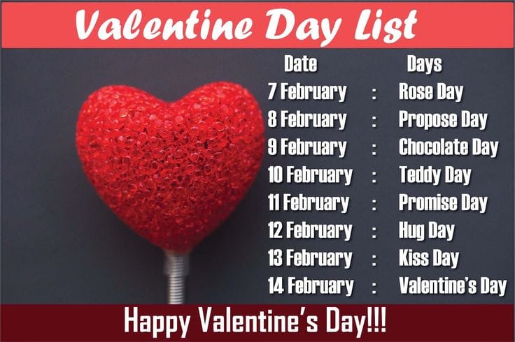 Valentine week 2025